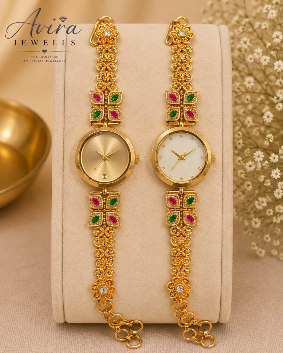 Kundan meenakari necklace